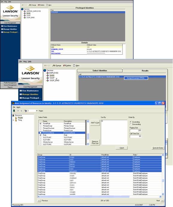 Lawson Security Mass User Assignment